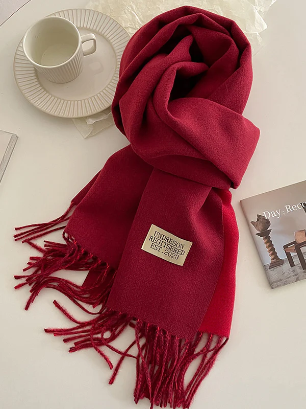 Keep Warm Tasseled Shawl&Scarf - Image 11