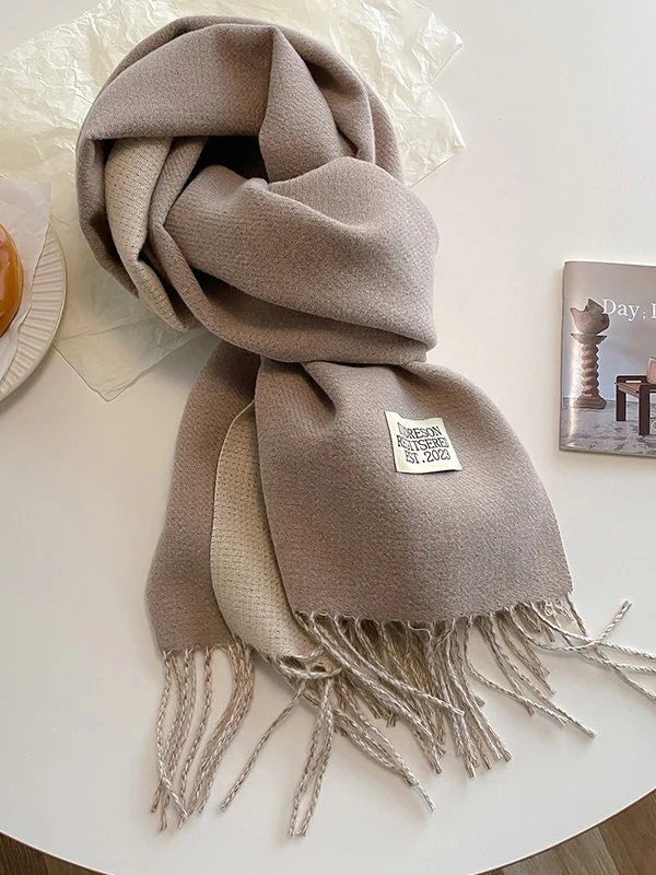 Keep Warm Tasseled Shawl&Scarf - Image 19