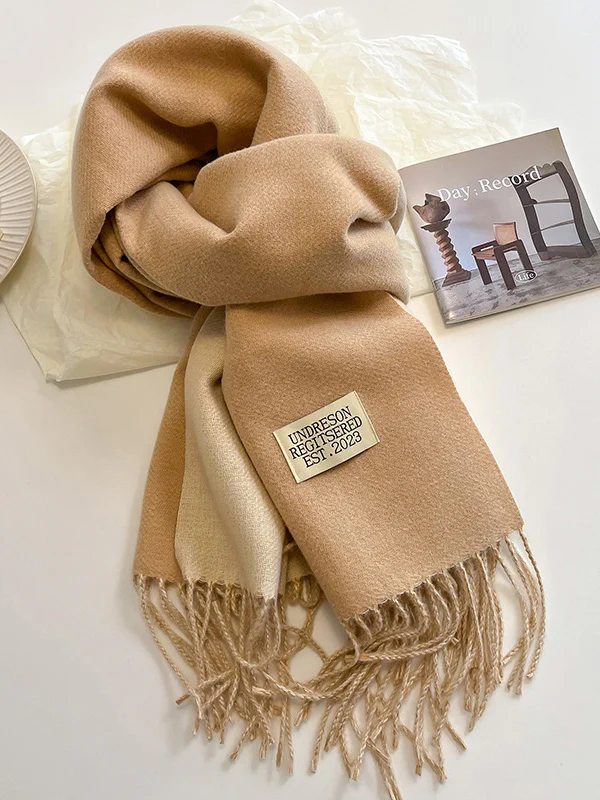 Keep Warm Tasseled Shawl&Scarf - Image 2