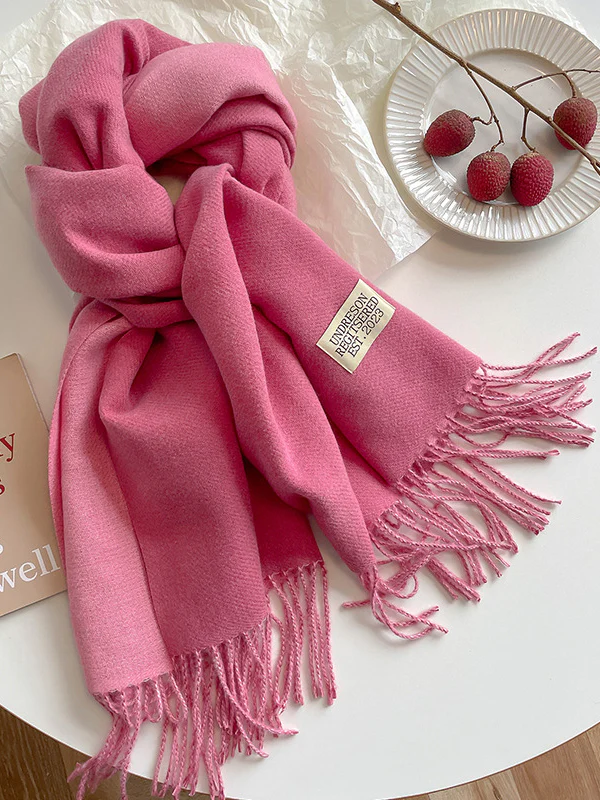 Keep Warm Tasseled Shawl&Scarf - Image 35