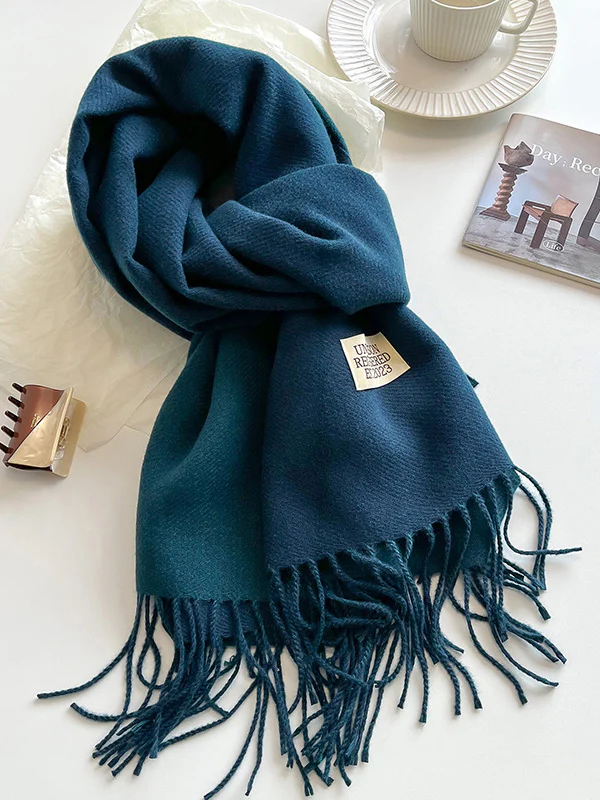 Keep Warm Tasseled Shawl&Scarf - Image 9