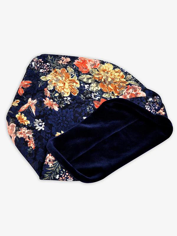 Lace-paneled Floral All seasons Hood - Image 11