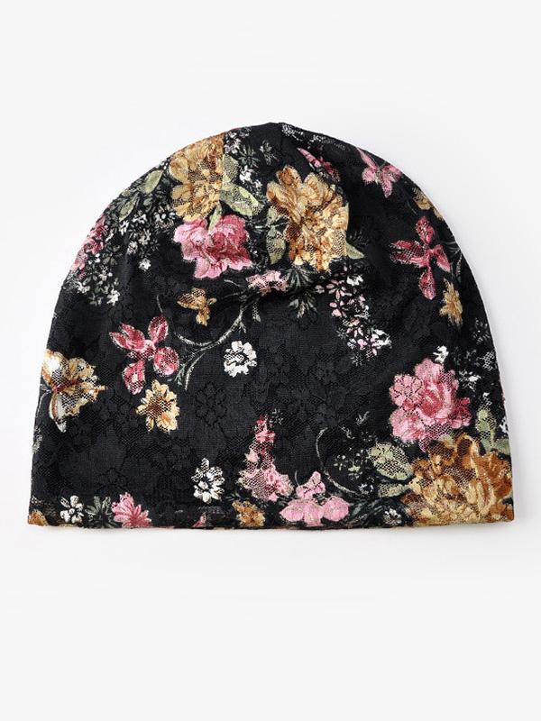 Lace-paneled Floral All seasons Hood - Image 12
