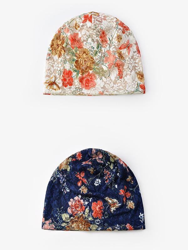 Lace-paneled Floral All seasons Hood - Image 14