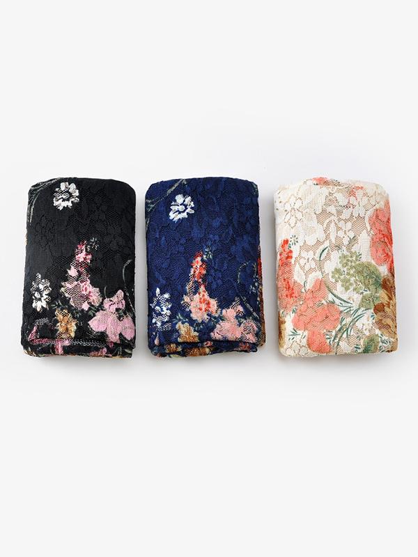 Lace-paneled Floral All seasons Hood - Image 8