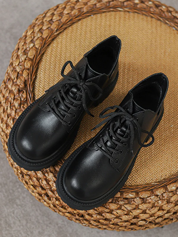 Lace-Up Rivet Round-Toe Split-Joint Boots Dr. Martens Boots - Image 11