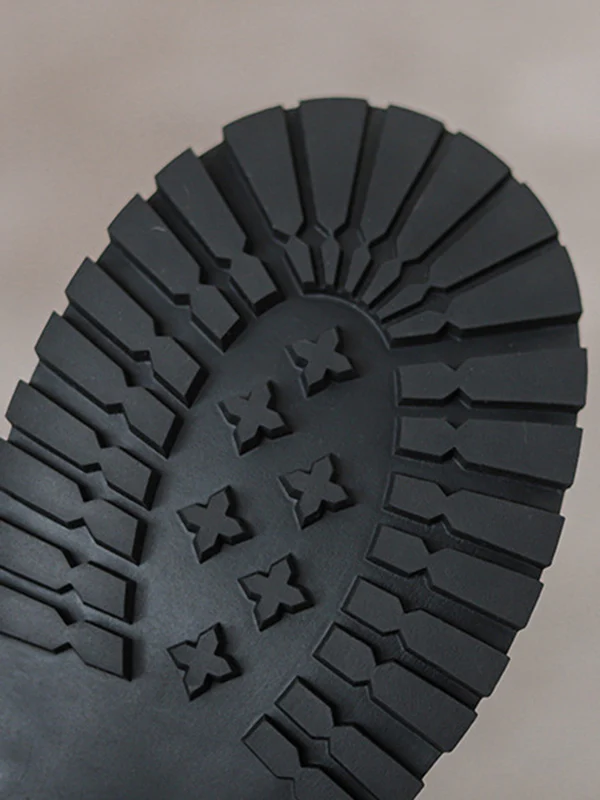 Lace-Up Rivet Round-Toe Split-Joint Boots Dr. Martens Boots - Image 8