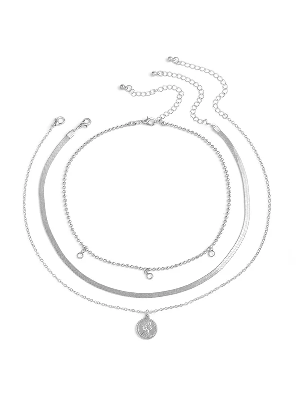 Layered Snake Chain Solid Color Necklaces Accessories - Image 4