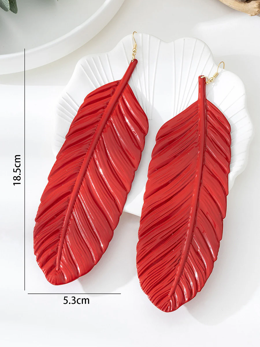Leaves Shape Earrings Accessories - Image 4