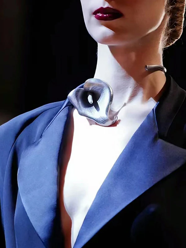 Leaves Shape Solid Color Necklaces Accessories - Image 3