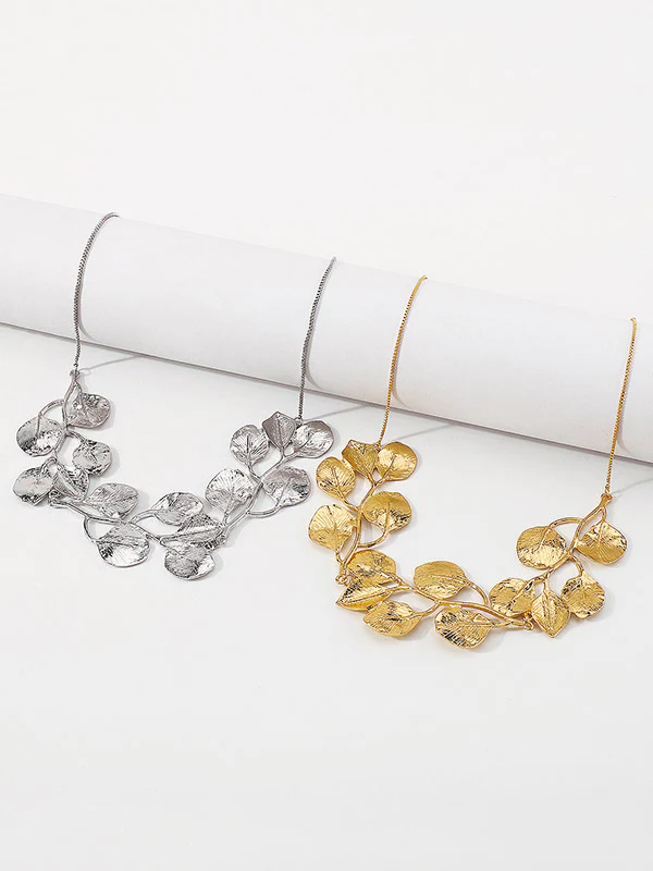 Leaves Shape Solid Color Necklaces Accessories - Image 13