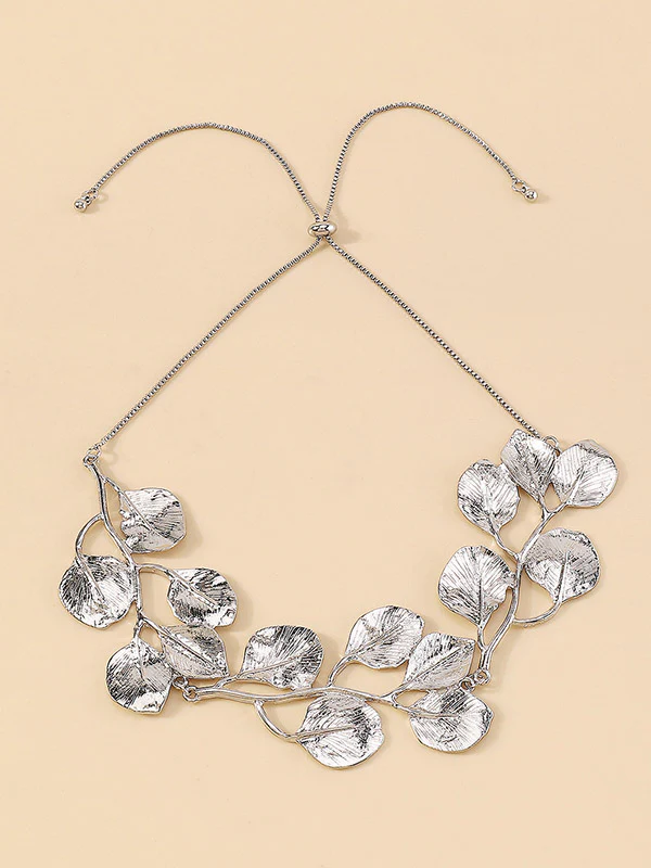 Leaves Shape Solid Color Necklaces Accessories - Image 7