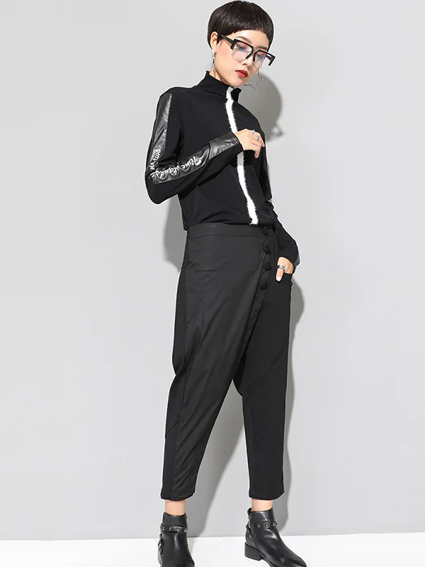 Leisure Fashion Irregularity Solid Color Harem Pants - Image 11