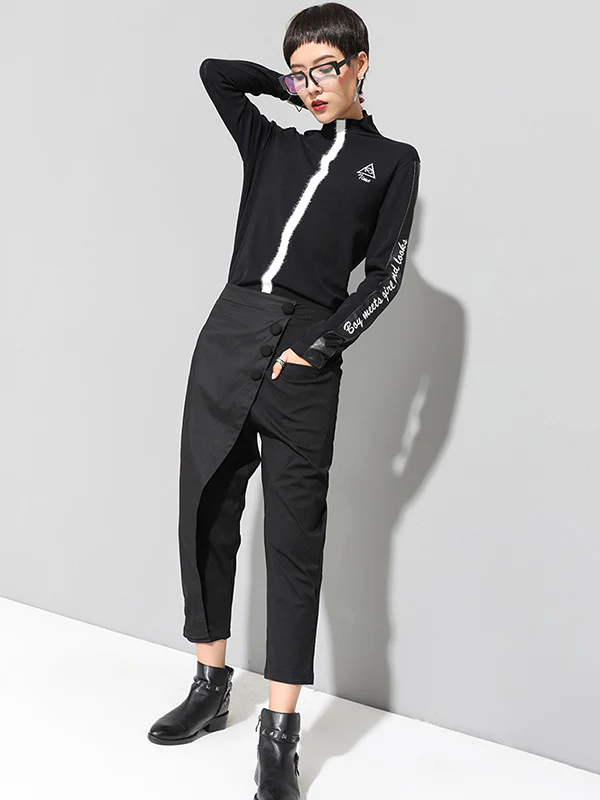 Leisure Fashion Irregularity Solid Color Harem Pants - Image 12