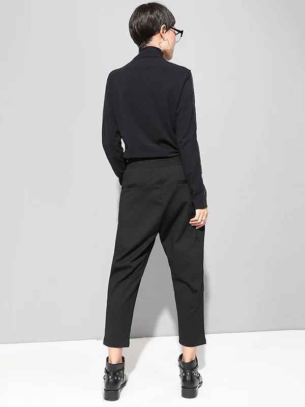 Leisure Fashion Irregularity Solid Color Harem Pants - Image 13