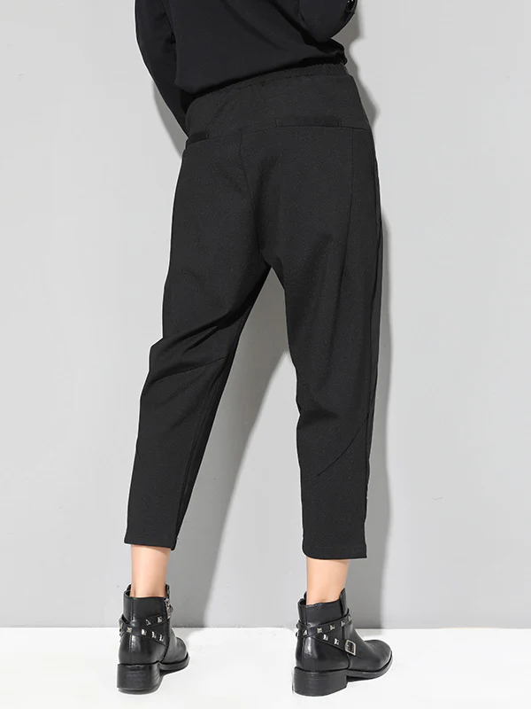 Leisure Fashion Irregularity Solid Color Harem Pants - Image 7