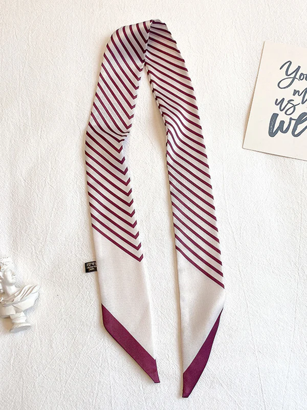 Leisure Fashion Striped Hair Band Scarf - Image 11