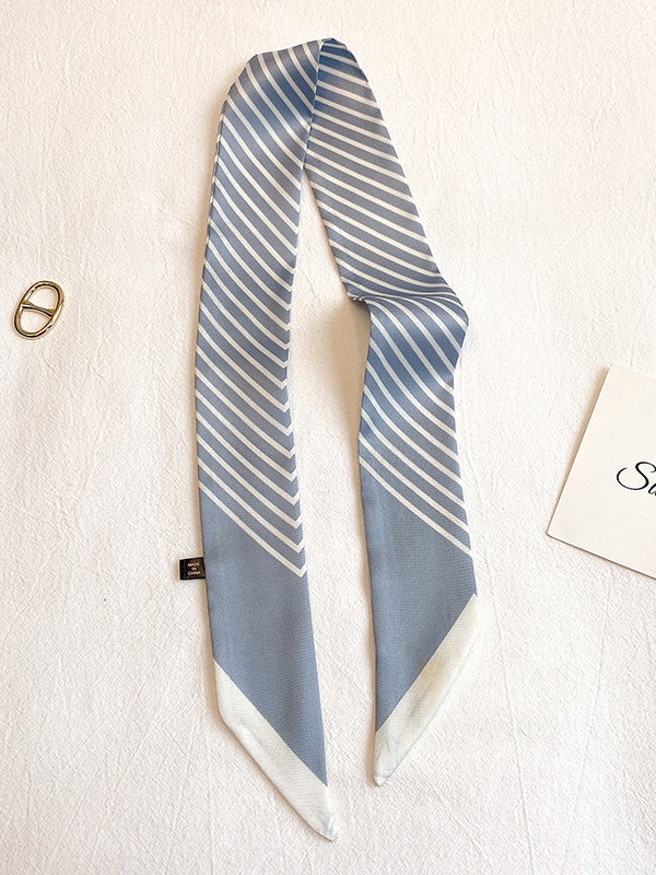 Leisure Fashion Striped Hair Band Scarf - Image 12