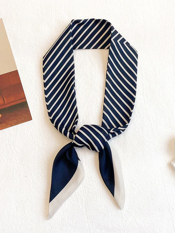 Leisure Fashion Striped Hair Band Scarf - Image 3