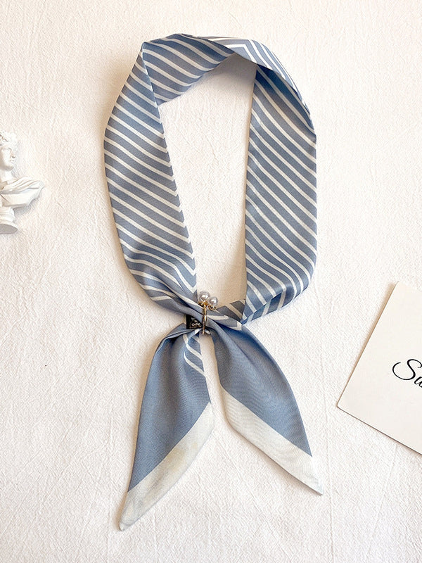 Leisure Fashion Striped Hair Band Scarf - Image 4