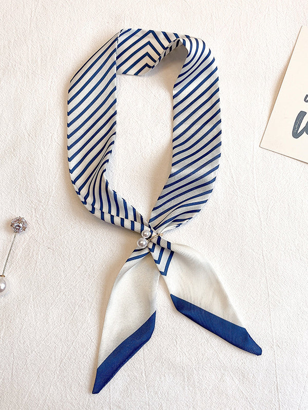 Leisure Fashion Striped Hair Band Scarf - Image 6