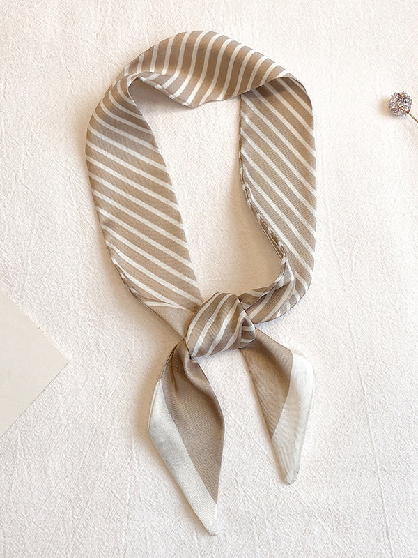 Leisure Fashion Striped Hair Band Scarf - Image 8
