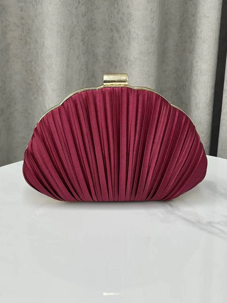 Lock Pleated Crossbody Bags Evening Bags & Clutches Mini Bags - Image 2