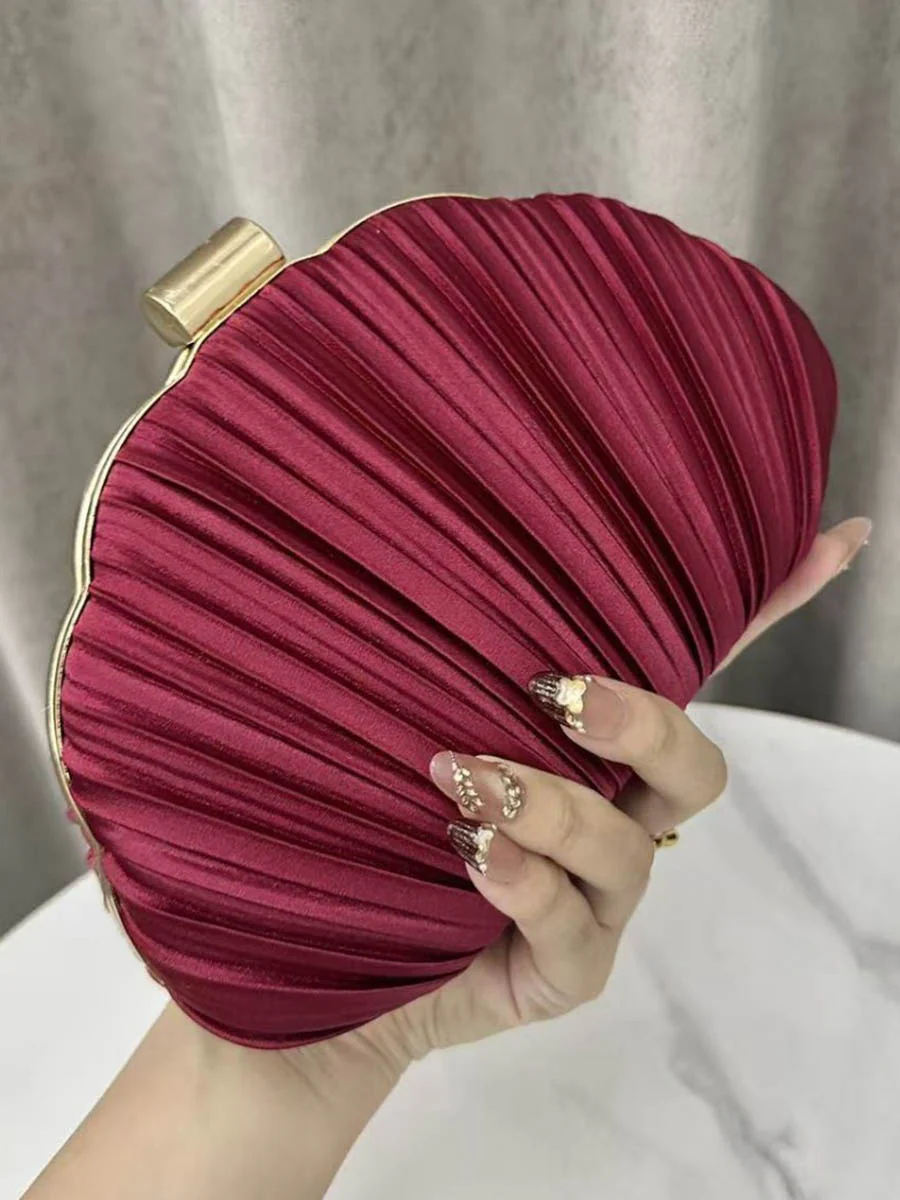 Lock Pleated Crossbody Bags Evening Bags & Clutches Mini Bags - Image 3