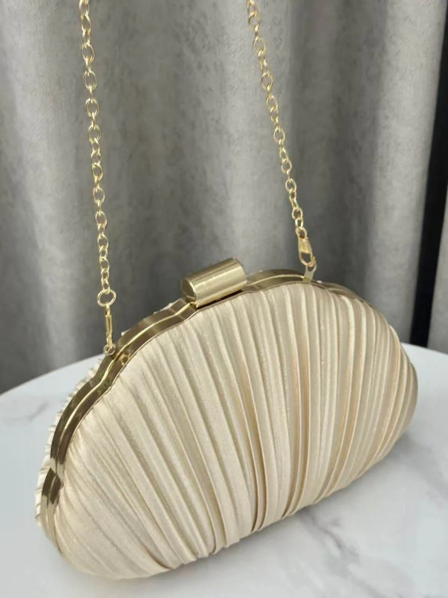 Lock Pleated Crossbody Bags Evening Bags & Clutches Mini Bags - Image 5
