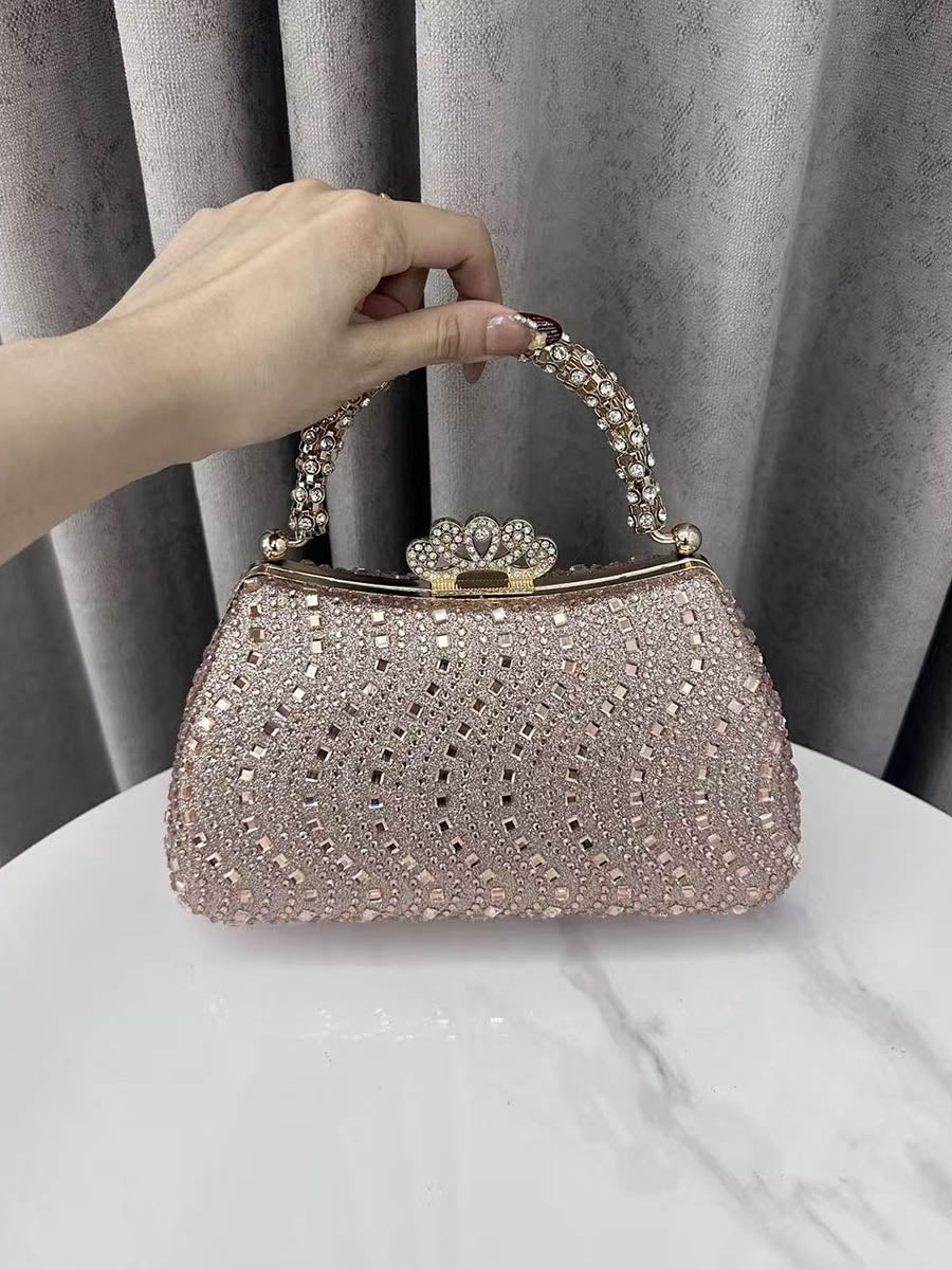 Lock Rhine Stones Shiny Evening Bags & Clutches Mini Bags - Image 7