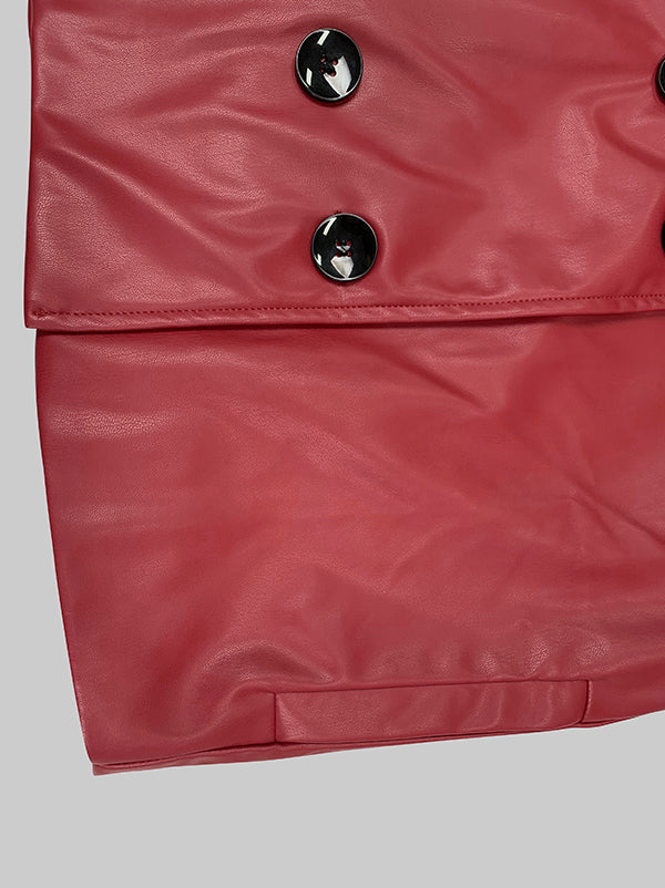 Long Sleeves Buttoned Solid Color Notched Collar Jackets&Coats Outerwear - Image 10