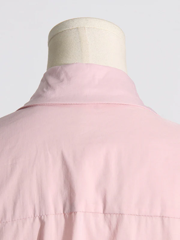 Long Sleeves Loose Asymmetric Buttoned Pleated Solid Color Split-Joint Three-Dimensional Flower Lapel Blouses&Shirts Tops - Image 20