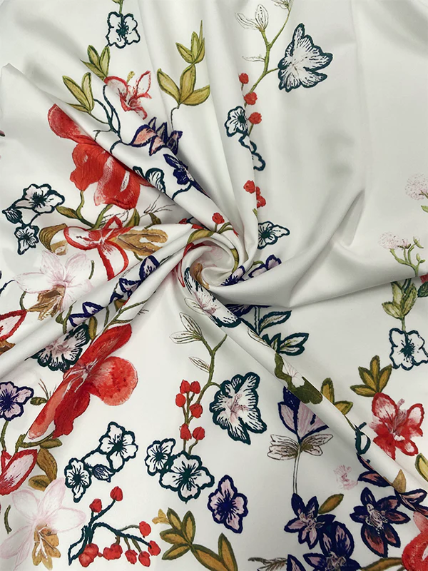 Long Sleeves Loose Elasticity Flower Print Round-Neck Maxi Dresses - Image 3