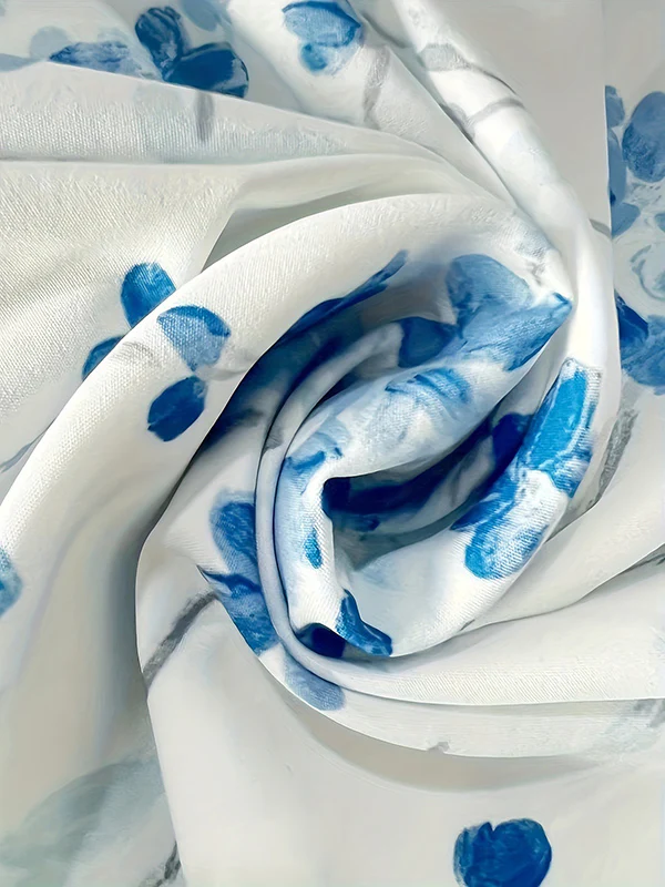 Long Sleeves Loose Flower Print Split-Joint Lapel Blouses&Shirts Tops - Image 3