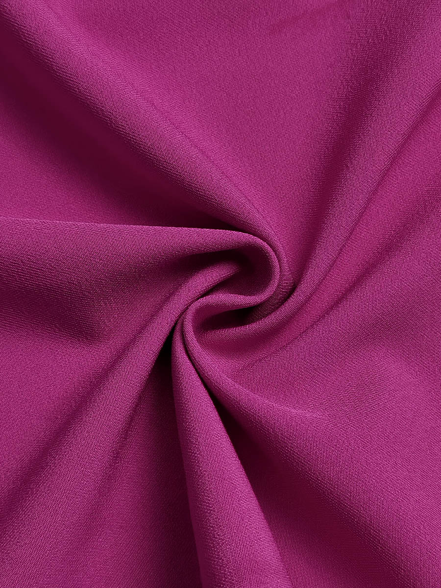 Long Sleeves Loose Pleated Solid Color Split-Joint Tiered Round-Neck Maxi Dresses - Image 14