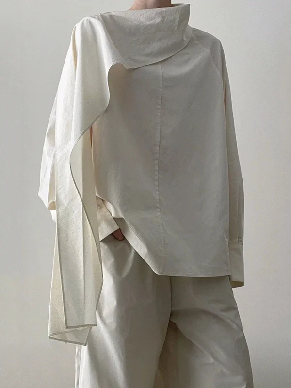 Long Sleeves Loose Solid Color Sweatshirt Tops