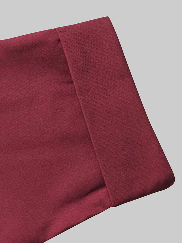 Long Sleeves Loose Solid Color Round-Neck Hoodies&Sweatshirt Tops - Image 11