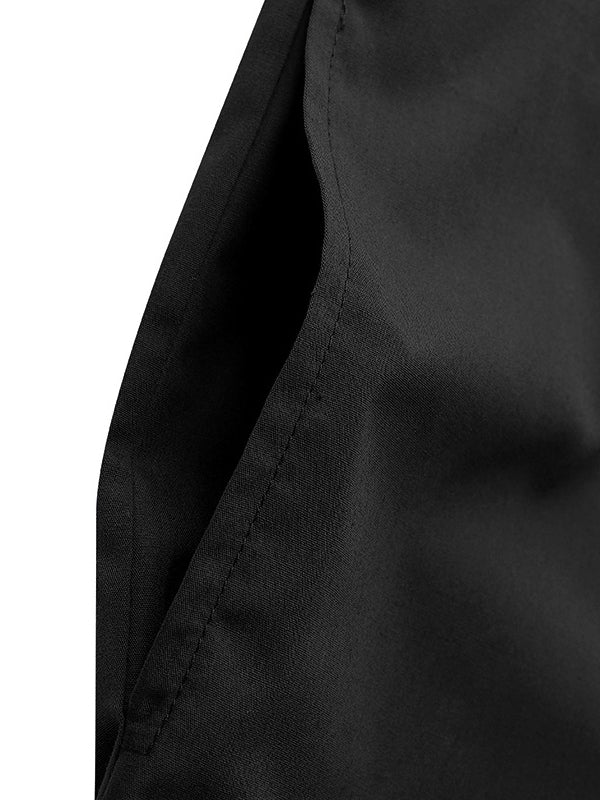 Long Sleeves Loose Solid Color Split-Joint V-Neck Maxi Dresses - Image 10