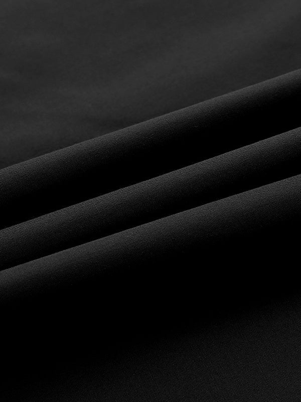 Long Sleeves Loose Solid Color Split-Joint V-Neck Maxi Dresses - Image 9