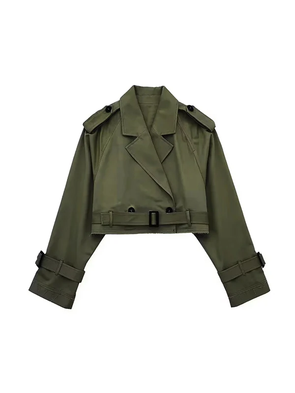 Long Sleeves Loose Split-Joint Lapel Jackets - Image 15