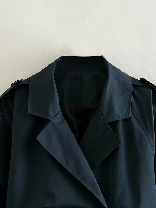 Long Sleeves Loose Split-Joint Lapel Jackets - Image 19