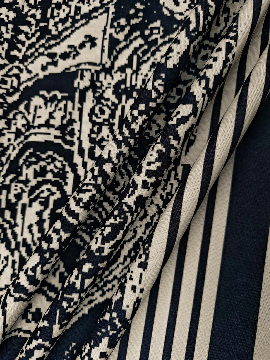Long Sleeves Loose Striped Pullovers - Image 9
