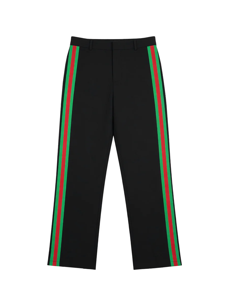 Long Sleeves Skinny Contrast Color Striped Casual Pants Bottoms Pants Trousers - Image 4