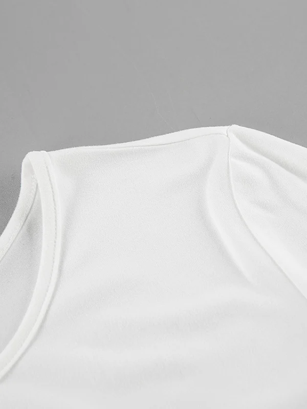 Long Sleeves Skinny Pleated Solid Color Round-Neck T-Shirts Tops - Image 9