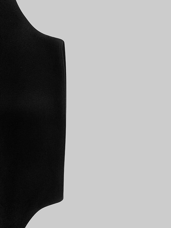 Long Sleeves Solid Color Split-Joint Round-Neck Sweatershirt - Image 5