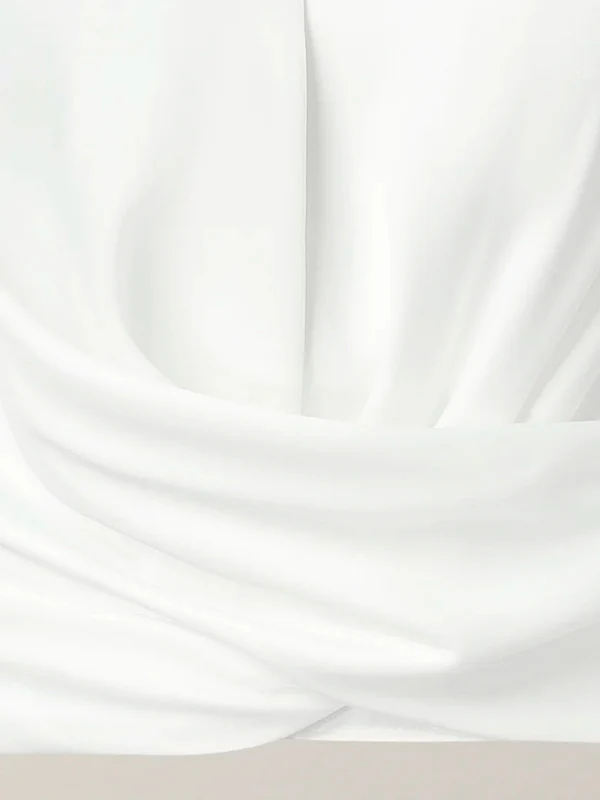 Long Sleeves Solid Color Zipper V-neck Blouses&shirts Tops - Image 6