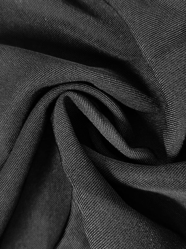 Long Sleeves Split-Joint Split-Side Notched Collar Outerwear - Image 7