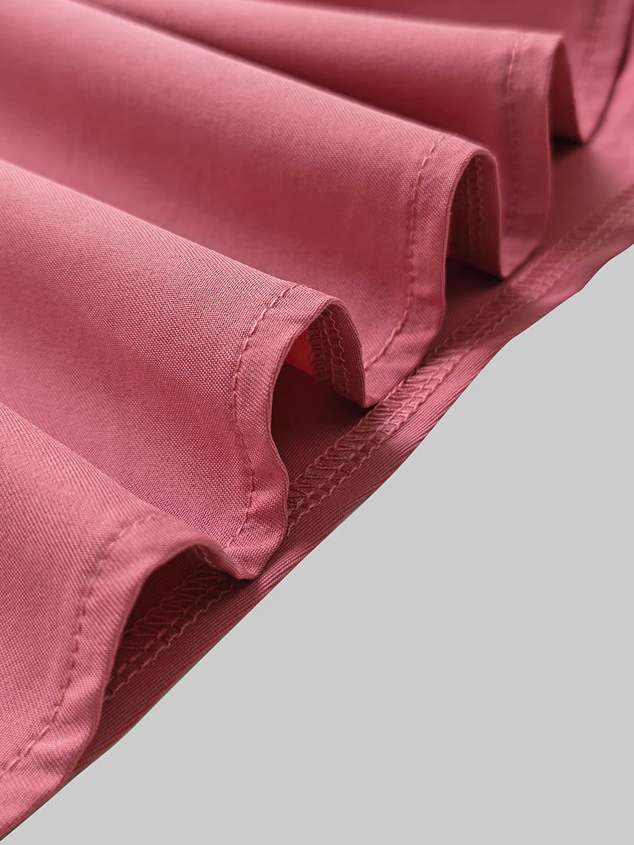 Long Sleeves Wrap Asymmetric Knot Pleated Lapel Blouses&Shirts Tops - Image 14