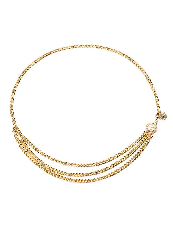 Long Tassel Waistbands Hip Jewelry Body Chain Metal Link Waist Chain Belt - Image 5