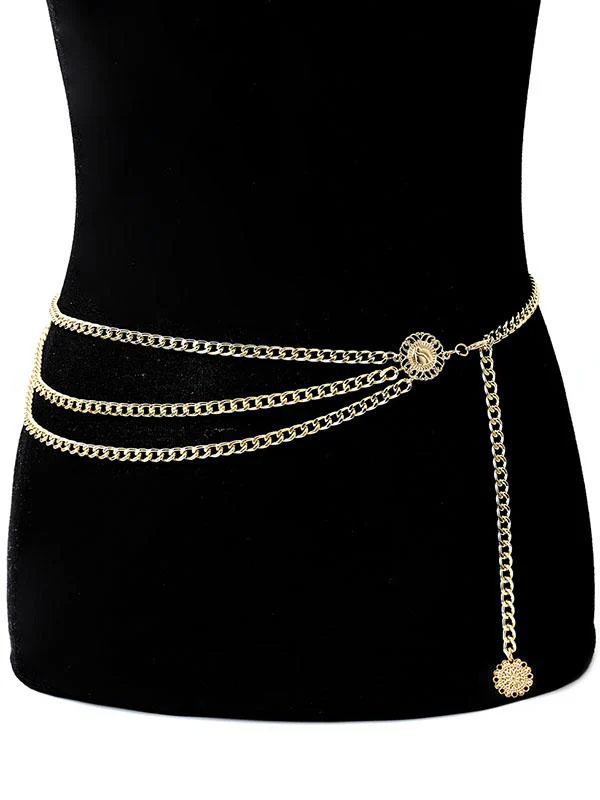 Long Tassel Waistbands Hip Jewelry Body Chain Metal Link Waist Chain Belt - Image 8